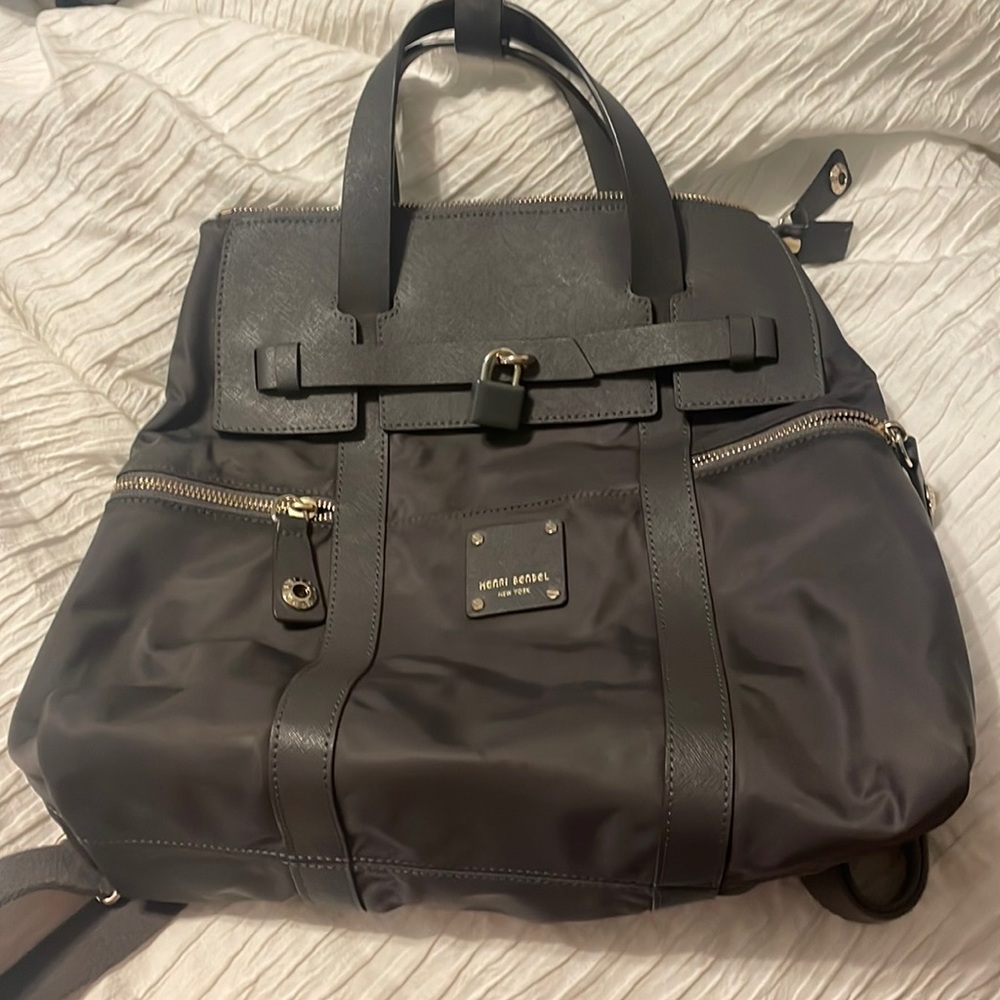 Henri Bendel Jetsetter Grey Bag